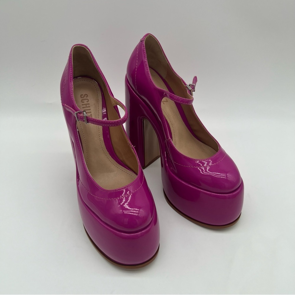 SCHUTZ Women’s Zayne Patent Pump Pink Size 7